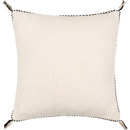 Braided Bisa Pillow - 32224 by Surya in gray, cream. Made from 100% cotton in a unique style.