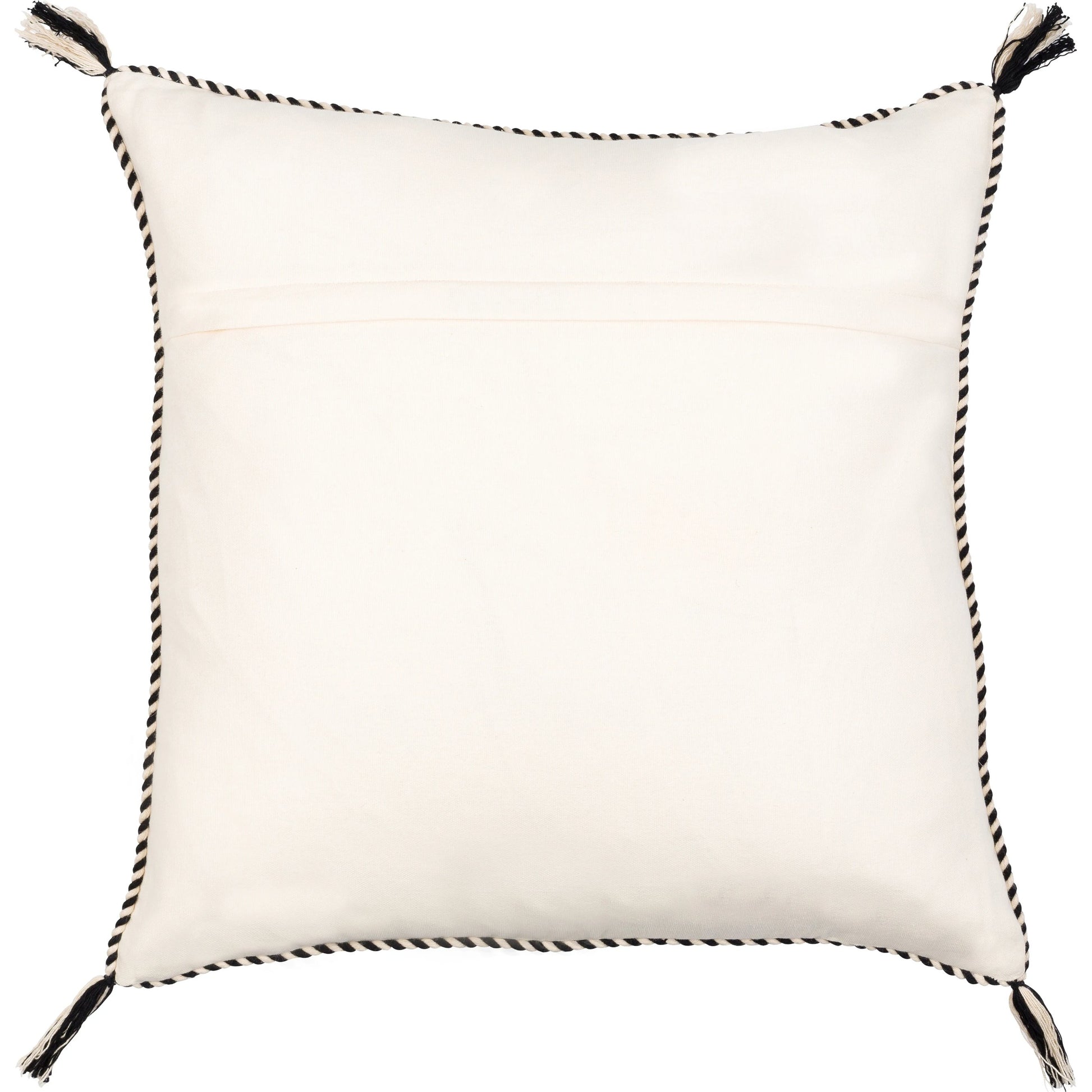 Braided Bisa Pillow - 32224 by Surya in gray, cream. Made from 100% cotton in a unique style.