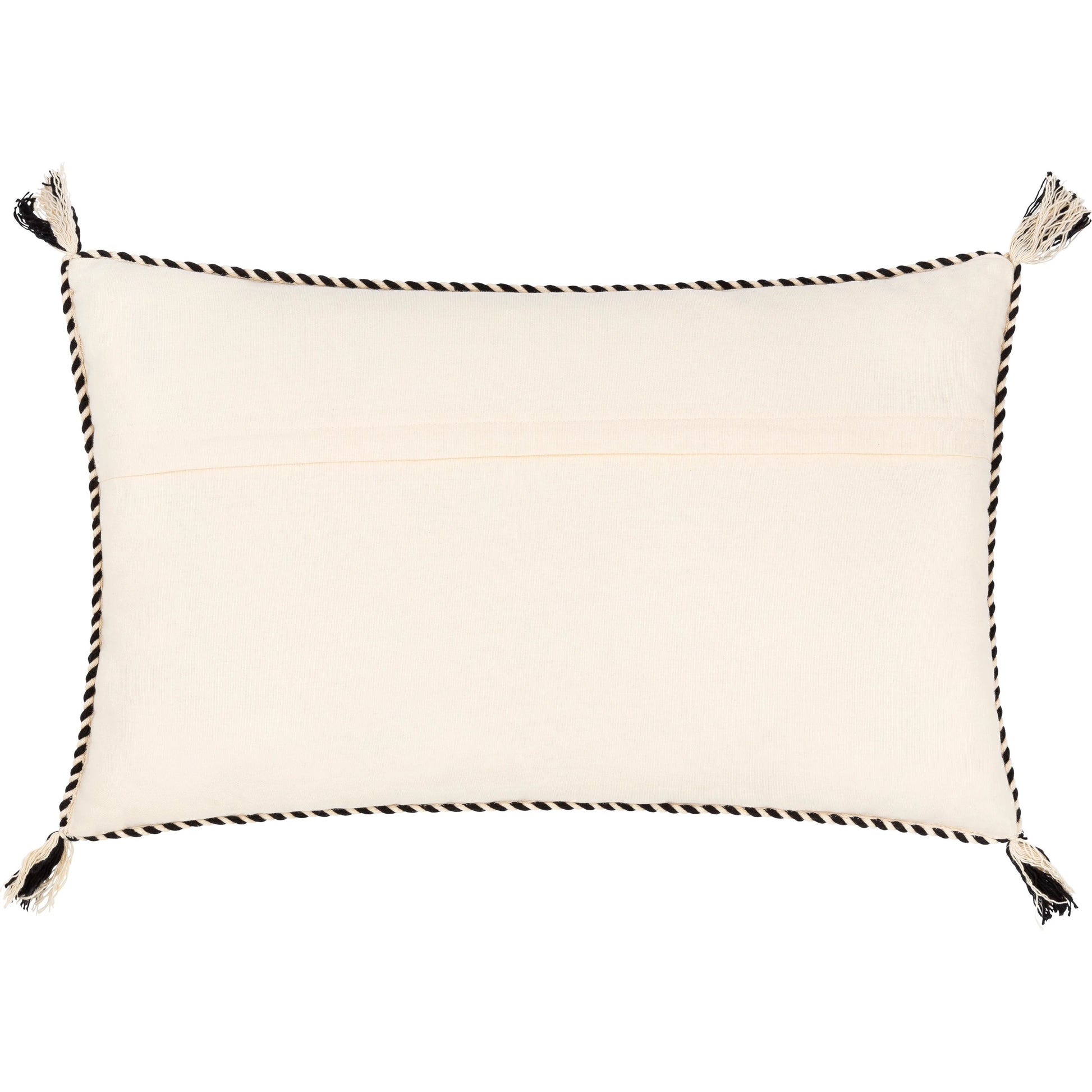 Braided Bisa Pillow - 32224 by Surya in gray, cream. Made from 100% cotton in a unique style.