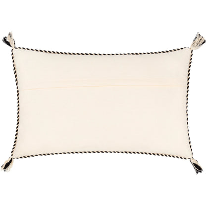 Braided Bisa Pillow - 32224 by Surya in gray, cream. Made from 100% cotton in a unique style.