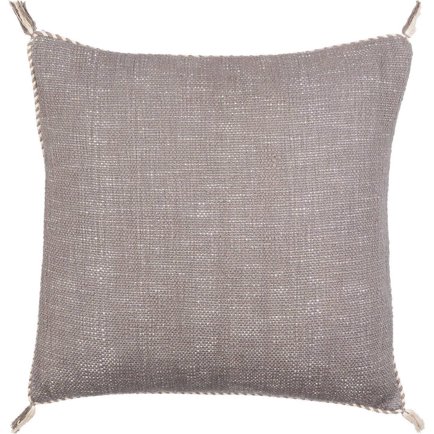 003 SI-1878096,SI-1878097,SI-1878098,SI-1878099,SI-1878100,SI-1878101 | Additional Silo | Braided Bisa Pillow - 32224 by Surya in gray, cream. Made from 100% cotton in a unique style.