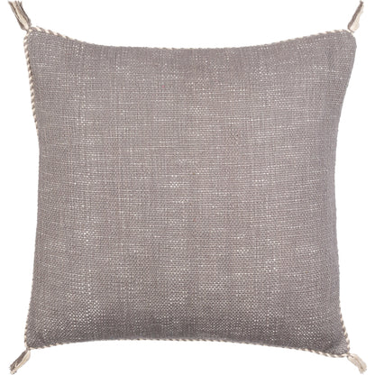 Braided Bisa Pillow - 32224 by Surya in gray, cream. Made from 100% cotton in a unique style.