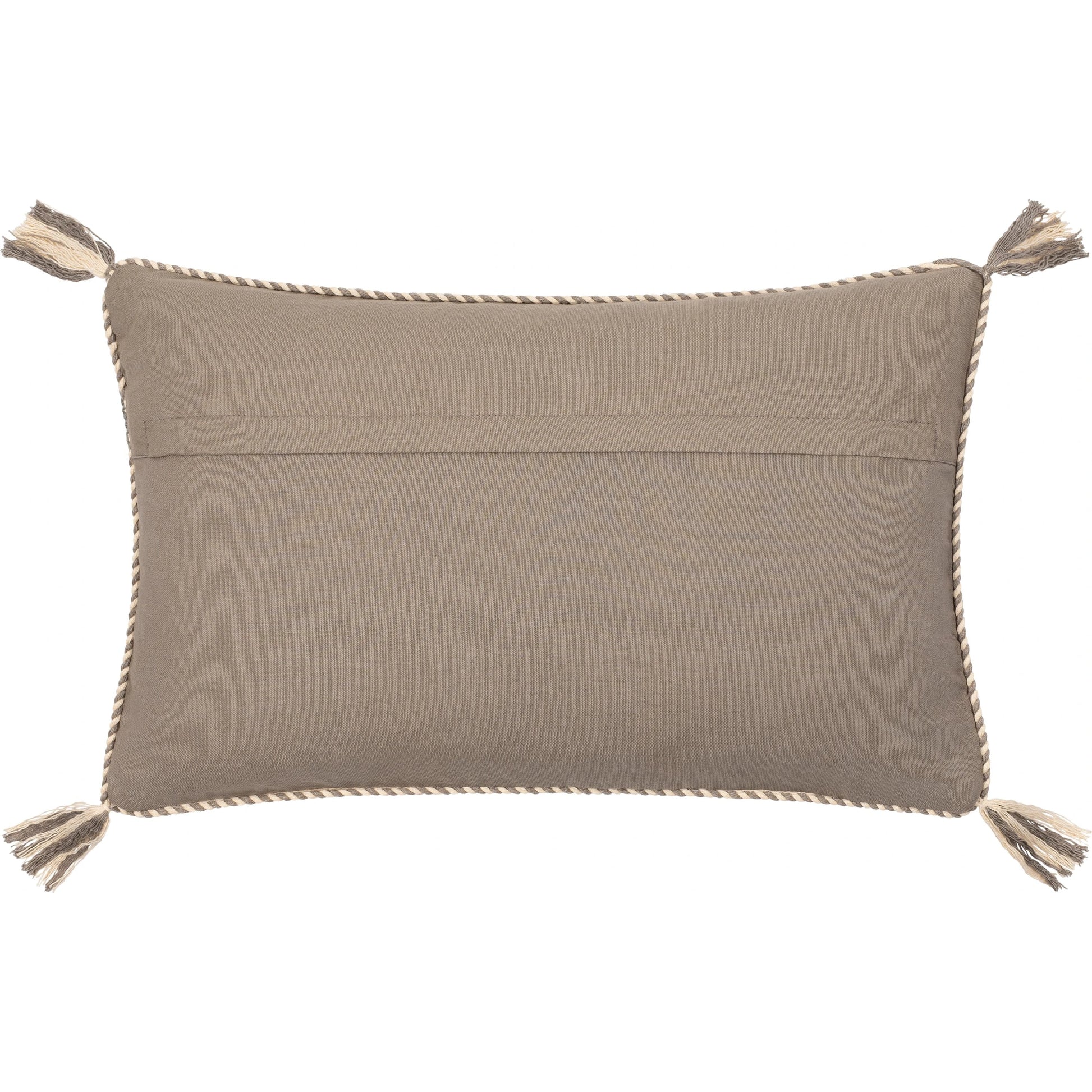 Braided Bisa Pillow - 32224 by Surya in gray, cream. Made from 100% cotton in a unique style.