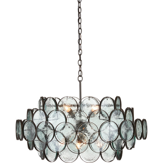 Galahad Chandelier by Currey and Company. Made from unique in a modern style.