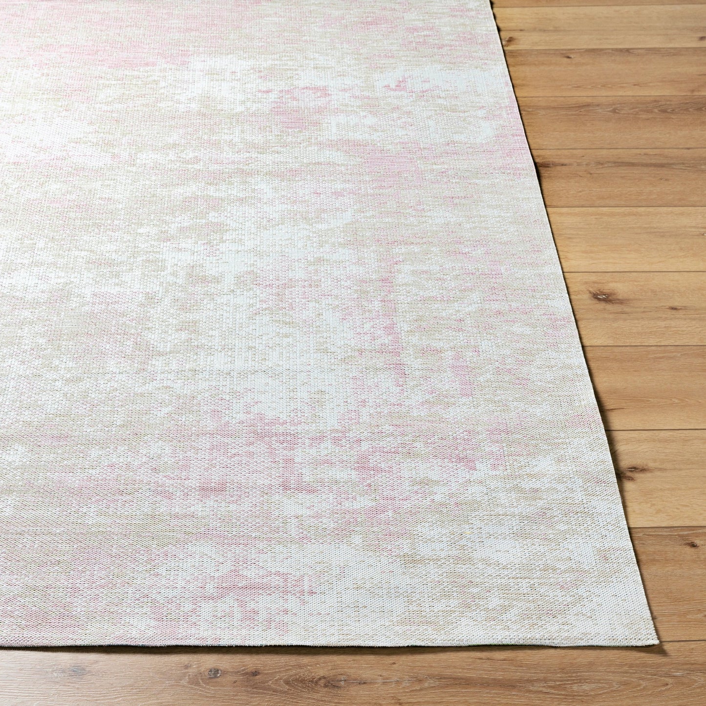 002 SI-2098807,SI-2098808 | Closeup | Barbados Rug - 492263 by Livabliss in light beige, off-white, mauve. Made from polypropylene in a unique style.