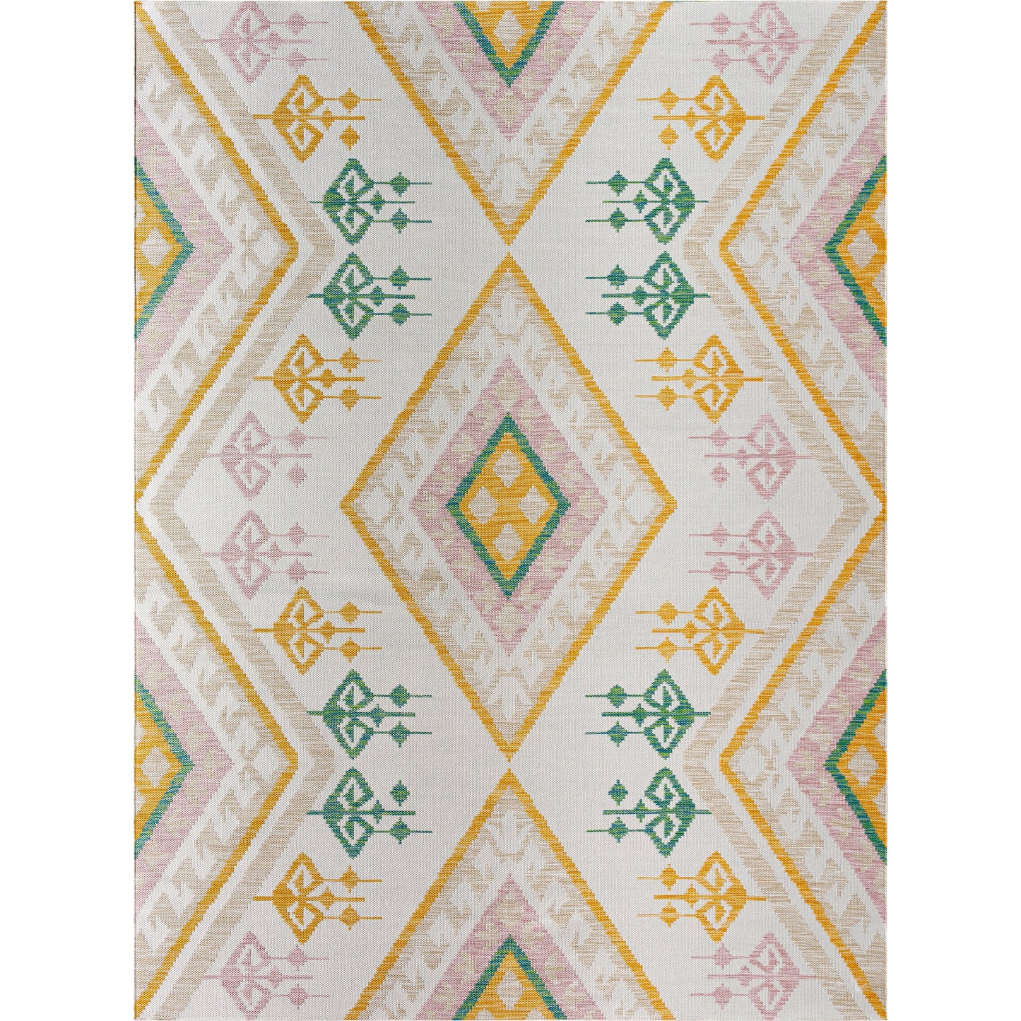 001 SI-2052580,SI-2052581,SI-2052582 | Primary Silo | Barbados Rug - 492287 by Livabliss in off-white, light brown, rust, pale blue, mustard. Made from face: 100% polypropylene, warp: 100% polypropylene in a unique style.