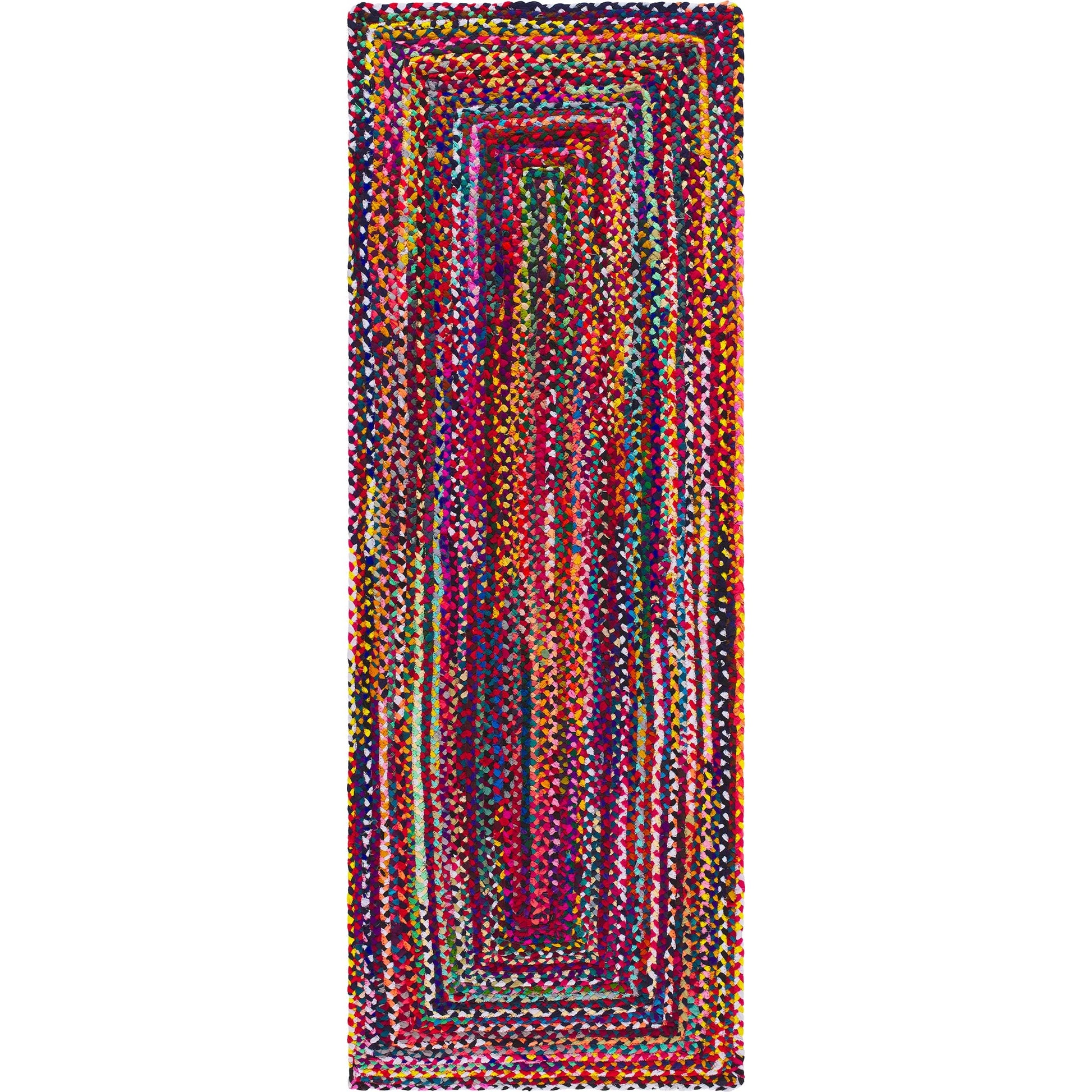 Billie BBI-2300 Rug by Livabliss in crimson, sapphire, emerald, amber, onyx, ruby, turquoise, magenta. Made from main: 100% recycled fabric in a unique style.