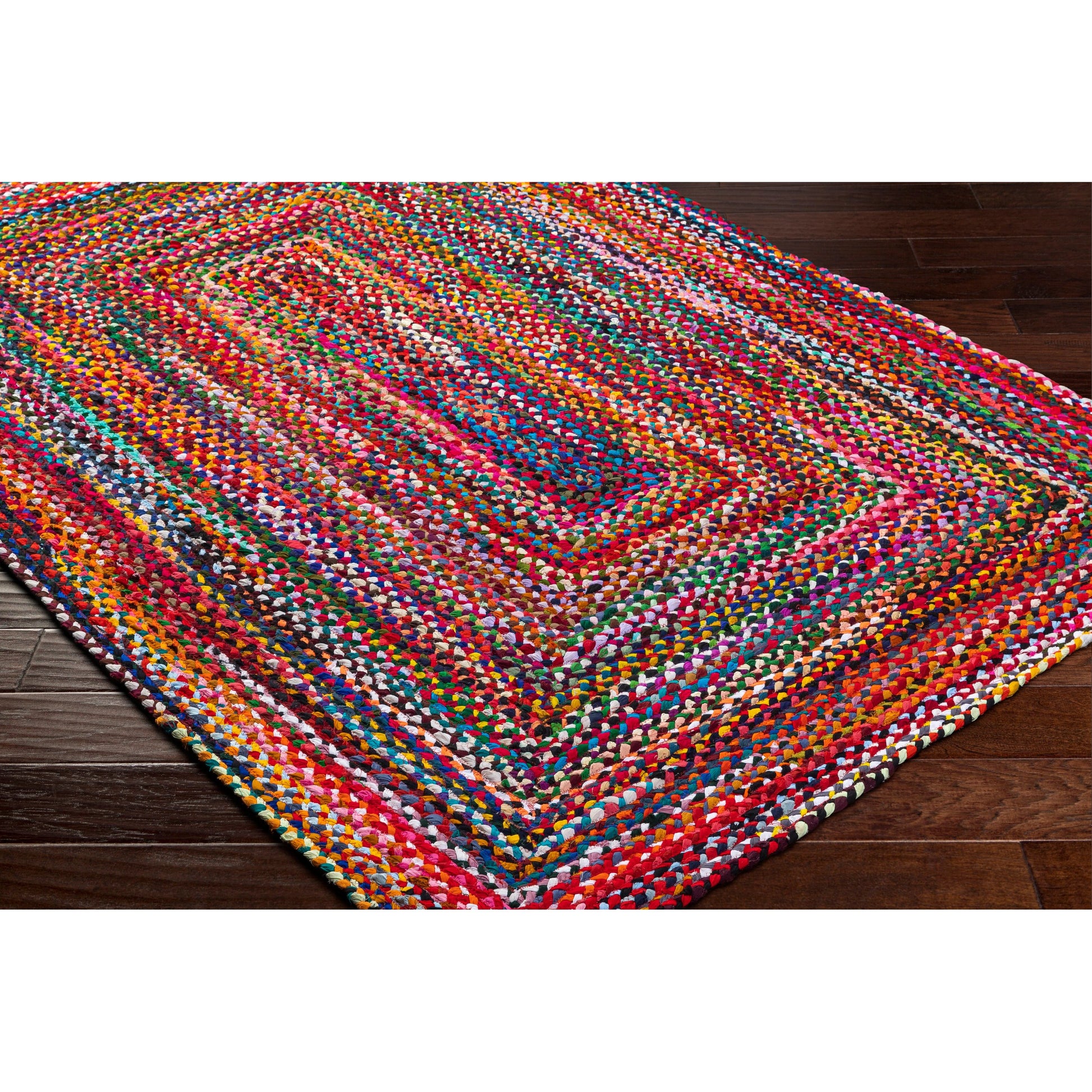 Billie BBI-2300 Rug by Livabliss in crimson, sapphire, emerald, amber, onyx, ruby, turquoise, magenta. Made from main: 100% recycled fabric in a unique style.