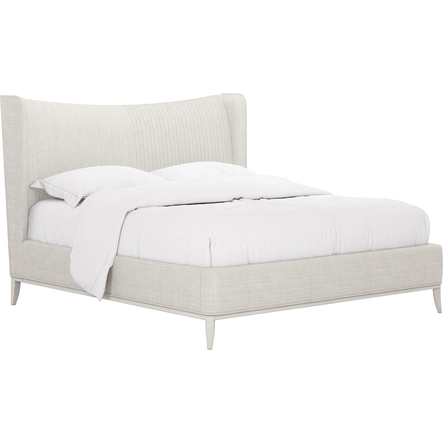 001 SI-2155785,SI-2155786,SI-2155787 | Primary Silo | Mezzanine Upholstered Shelter Bed by A.R.T. Furniture in dove gray. Made from parawood, poplar solids, foam, fabric in a modern style.