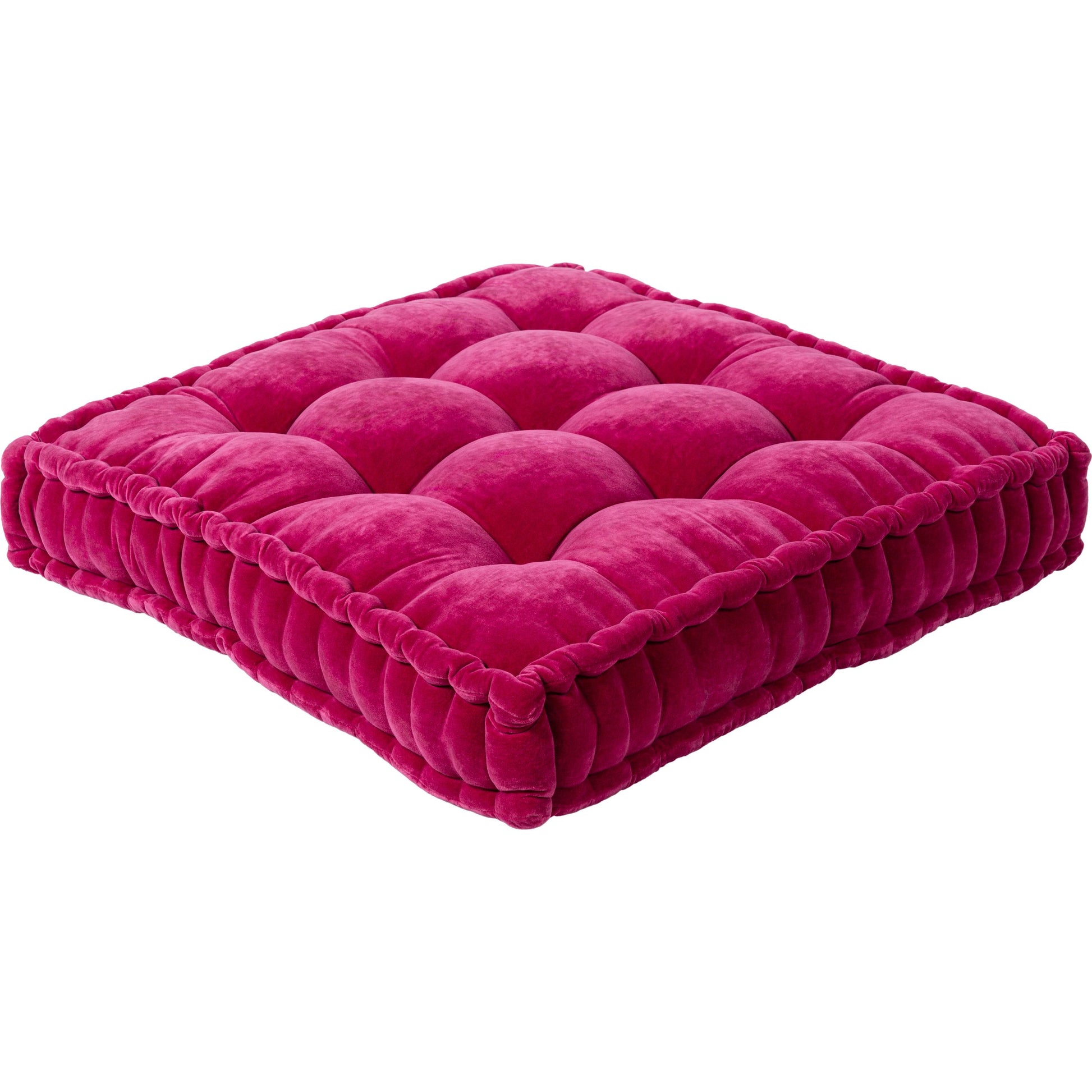 Bauble Pillow by Livabliss in deep teal. Made from front: 100% cotton, back: 100% cotton, fill: polyester, polyfill in a modern style.