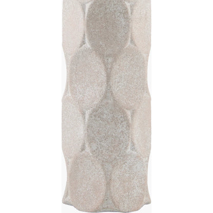 Bimbila Accent Table Lamp by Surya in gray, translucent, gold and glazedpainted. Made from ceramic, linen, plastic, iron in a modern style.