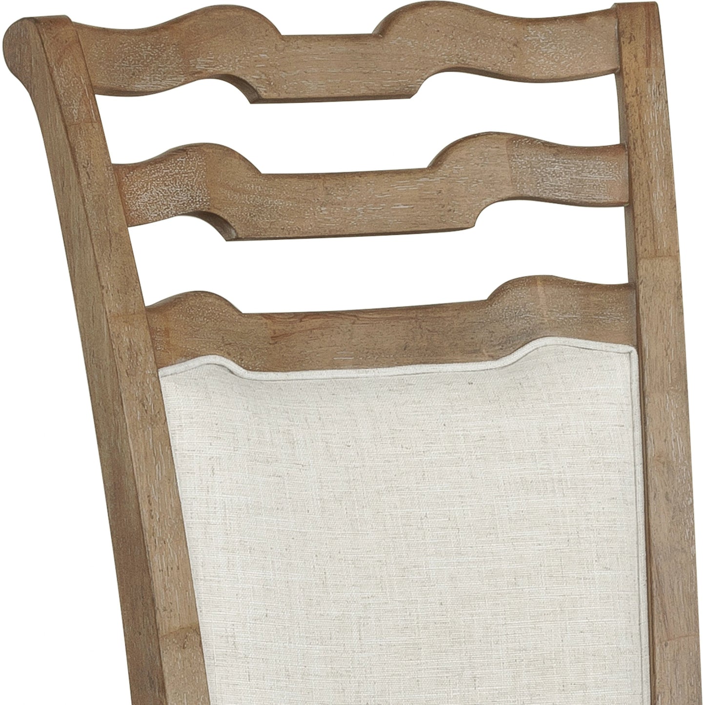 004 SI-2155684 | Closeup | Weston Hills Upholstered Side Chairs (Set of 2) by Pulaski Furniture in flax seed. Made from hardwood solids, hickory veneers in a traditional style.
