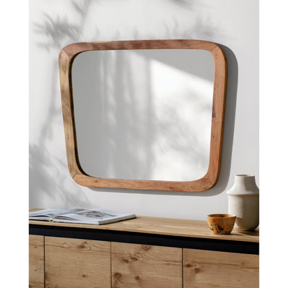 Broome Accent Mirror - 539467 by Surya in hand finished. Made from acacia in a modern style.