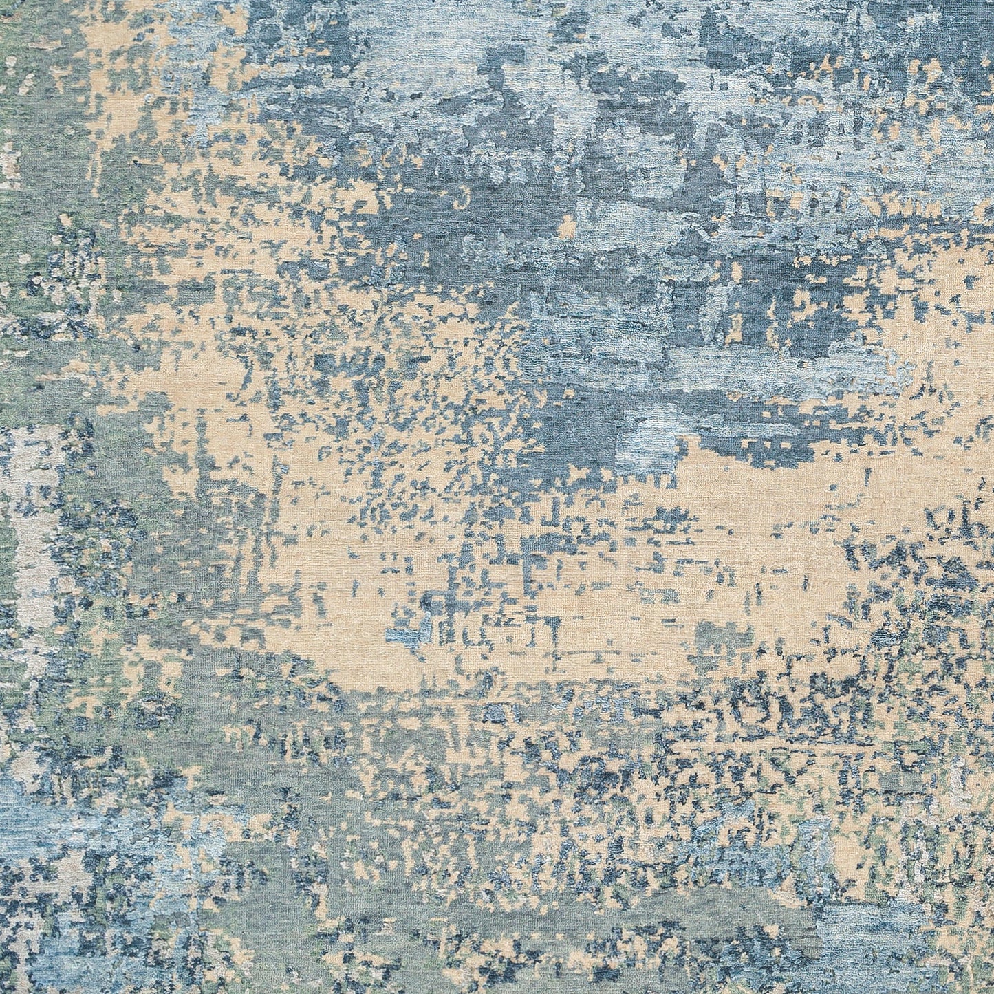 001 SI-1917912,SI-1917913,SI-1917914,SI-1917915 | Closeup | Abbey BBY-2300 Rug by Surya in light olive, olive, beige, ink blue, medium gray, dark blue. Made from main: 50% silk, main: 50% wool in a unique style.