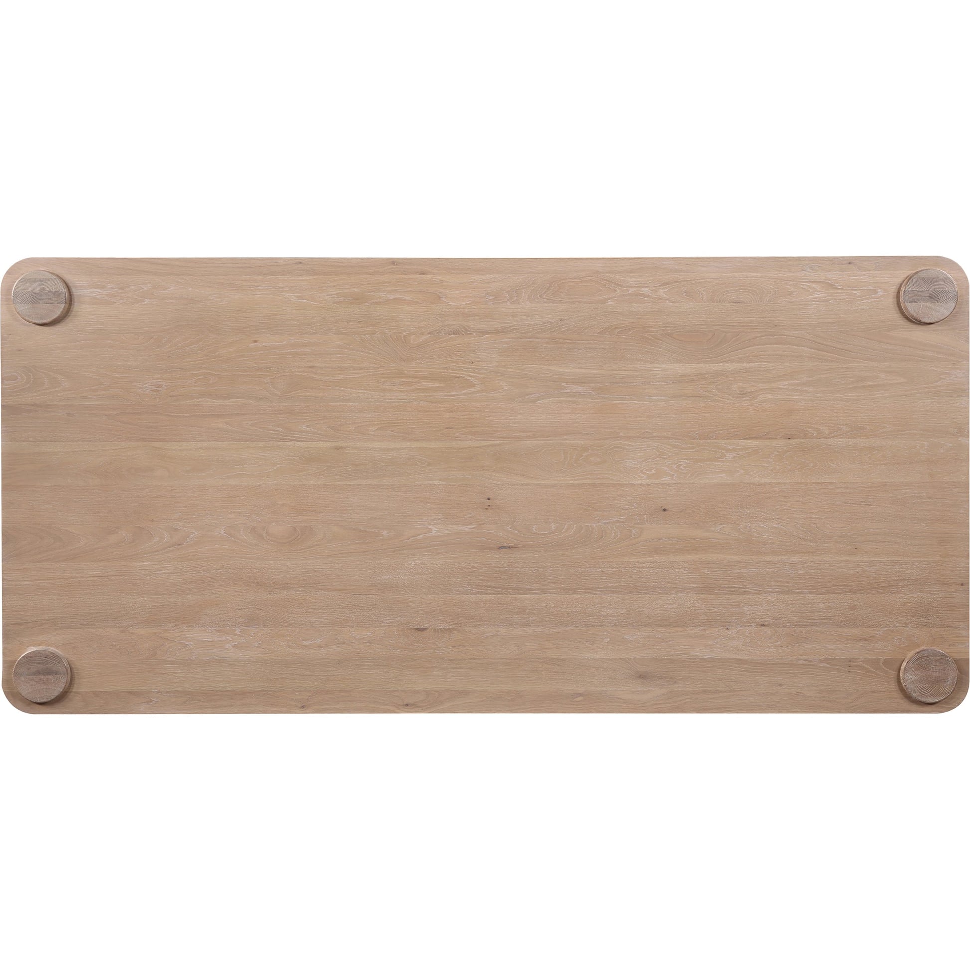 Century Dining Table by Moe's Home Collection in natural. Made from solid oak top, white banswara marble legs in a modern style.