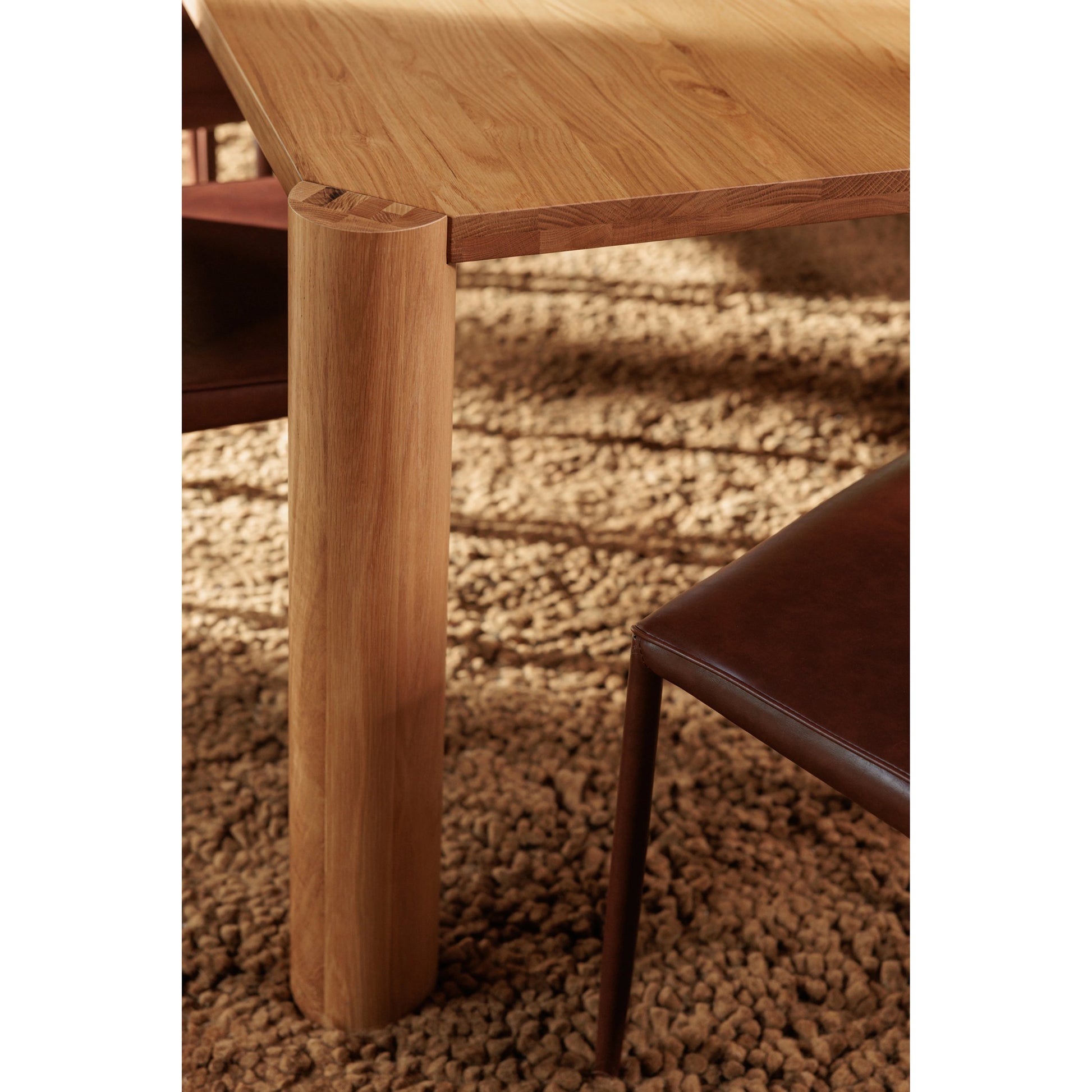 Post Dining Table by Moe's Home Collection. Made from solid white oak in a modern style.