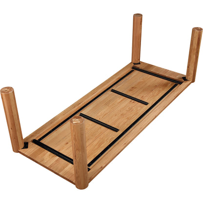 Post Dining Table by Moe's Home Collection. Made from solid white oak in a modern style.