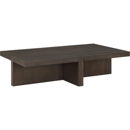 Folke Rectangular Coffee Table by Moe's Home Collection. Made from solid oak in a traditional style.