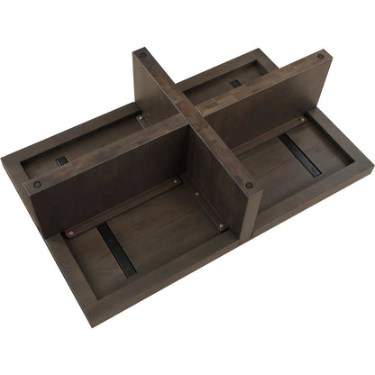 Folke Rectangular Coffee Table by Moe's Home Collection. Made from solid oak in a traditional style.