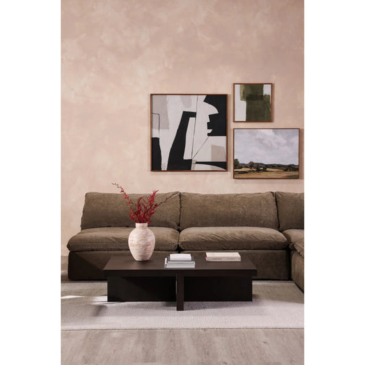 Folke Rectangular Coffee Table by Moe's Home Collection. Made from solid oak in a unique style.