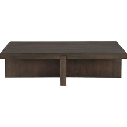 Folke Rectangular Coffee Table by Moe's Home Collection. Made from solid oak in a traditional style.