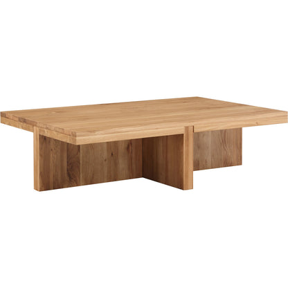 Folke Rectangular Coffee Table by Moe's Home Collection. Made from solid oak in a traditional style.