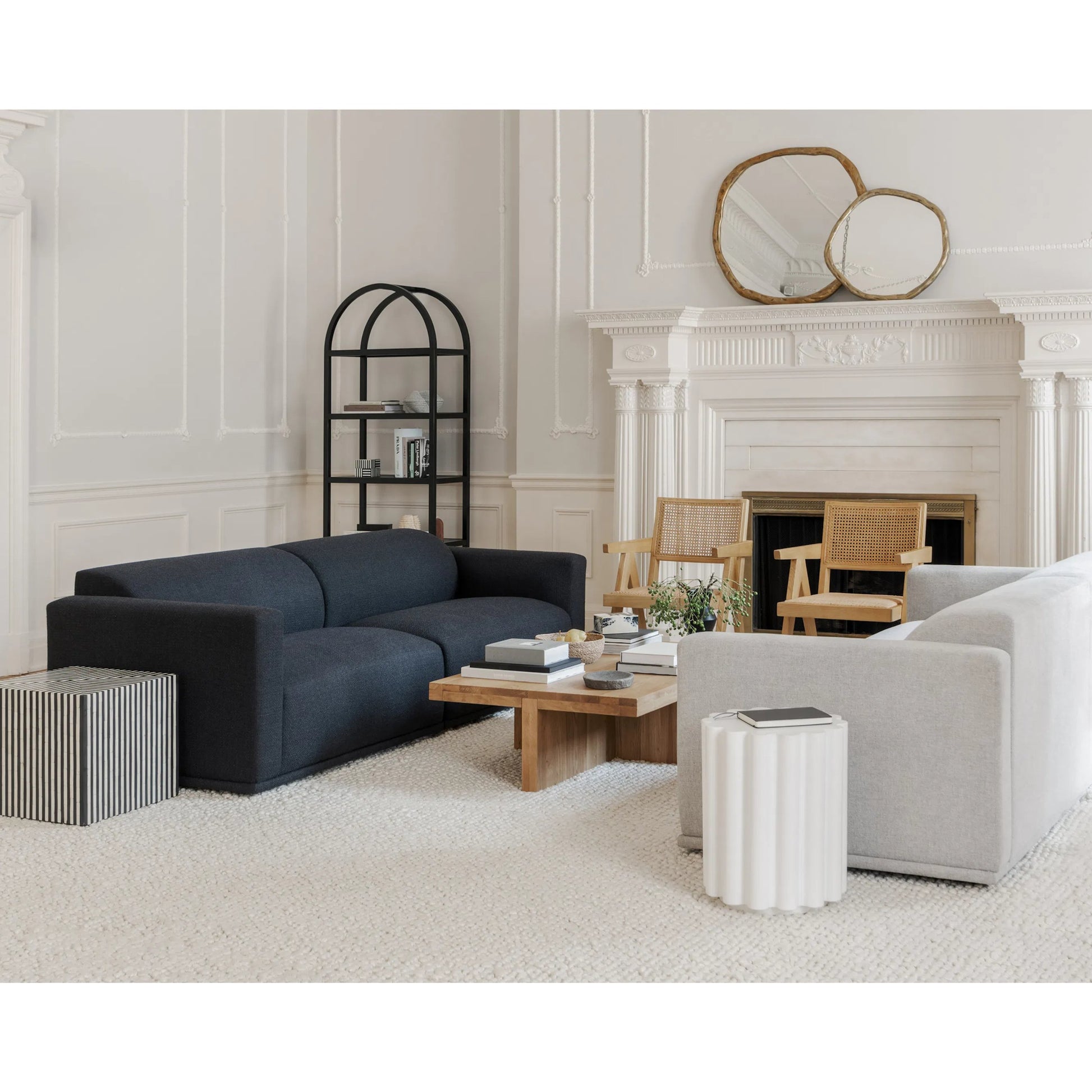 Folke Rectangular Coffee Table by Moe's Home Collection. Made from solid oak in a traditional style.