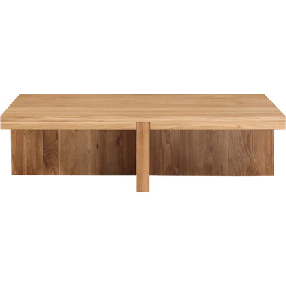 Folke Rectangular Coffee Table by Moe's Home Collection. Made from solid oak in a traditional style.