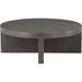 Folke Round Coffee Table by Moe's Home Collection. Made from solid oak in a traditional style.