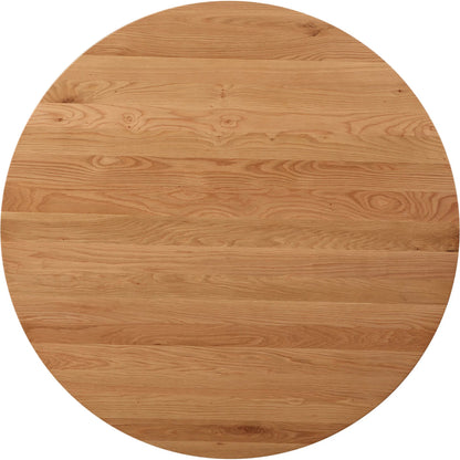 Folke Round Coffee Table by Moe's Home Collection. Made from solid oak in a traditional style.