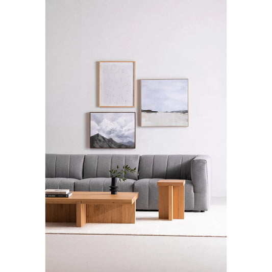 Folke Side Table by Moe's Home Collection in natural. Made from solid oak in a unique style.