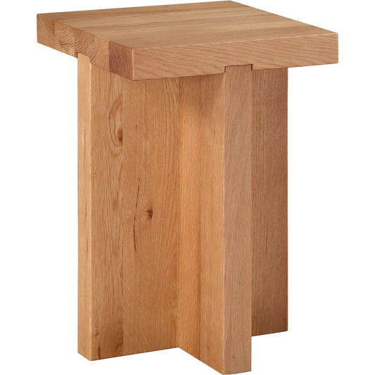 Folke Side Table by Moe's Home Collection in natural. Made from solid oak in a unique style.