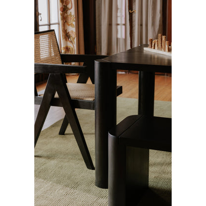 Post Dining Bench by Moe's Home Collection. Made from solid oak in a modern style.