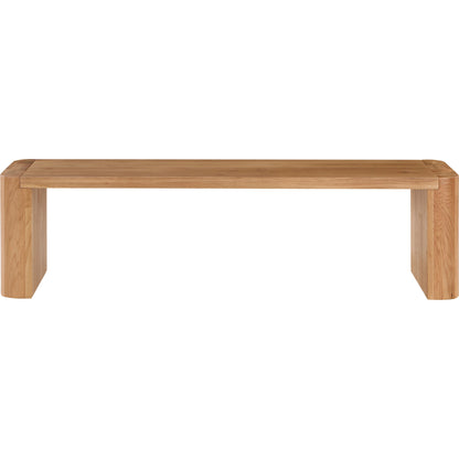 Post Dining Bench by Moe's Home Collection. Made from solid oak in a modern style.