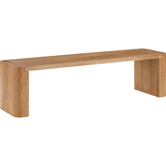 Post Dining Bench by Moe's Home Collection. Made from solid oak in a modern style.