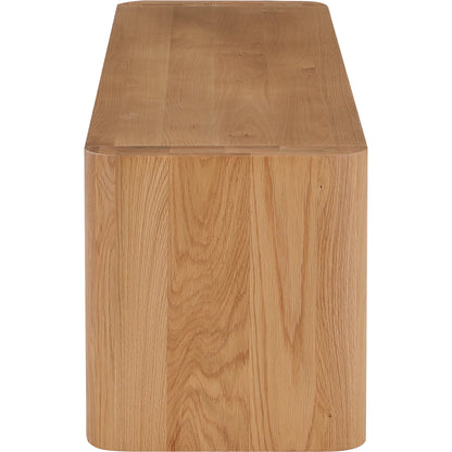 Post Dining Bench by Moe's Home Collection. Made from solid oak in a modern style.