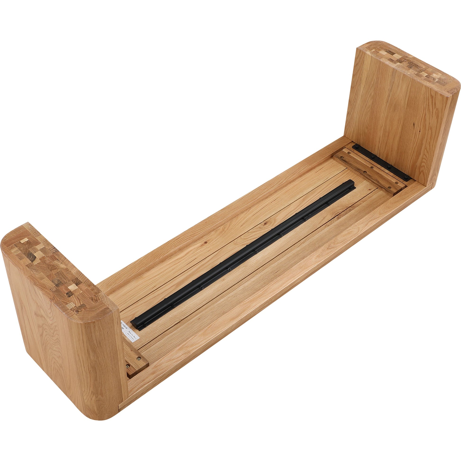 Post Dining Bench by Moe's Home Collection. Made from solid oak in a modern style.