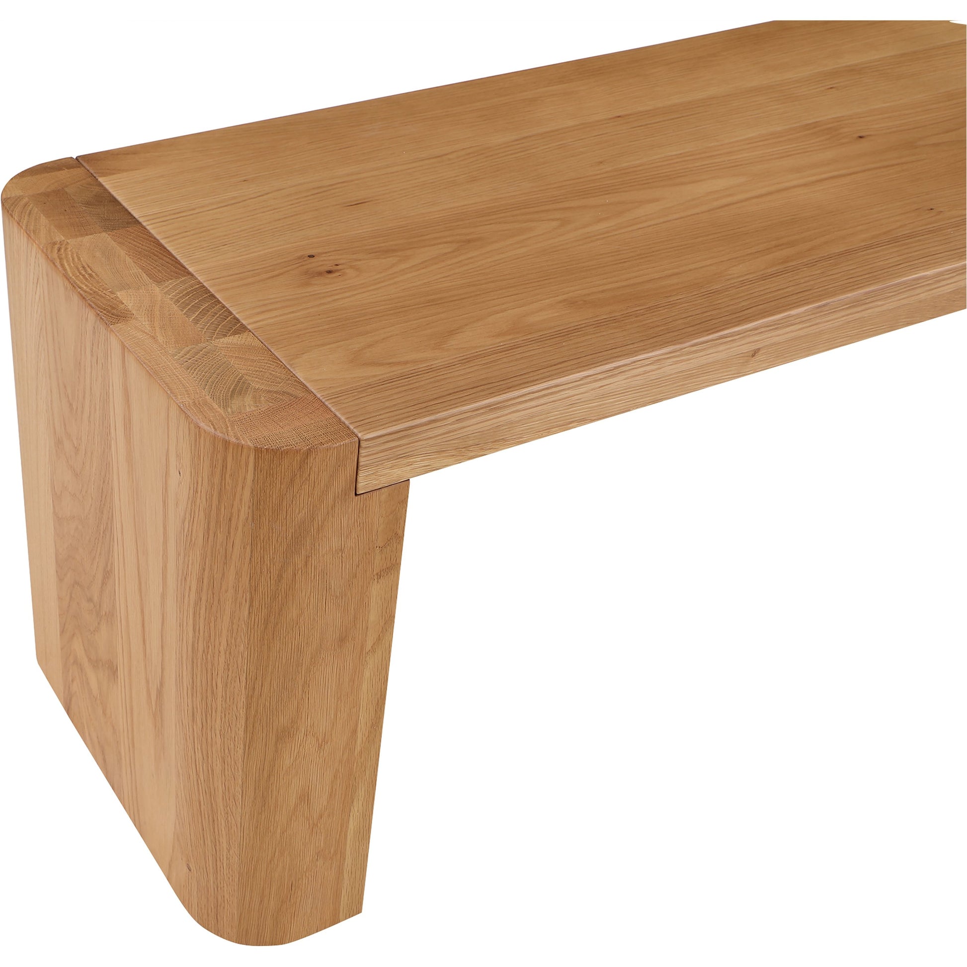 Post Dining Bench by Moe's Home Collection. Made from solid oak in a modern style.