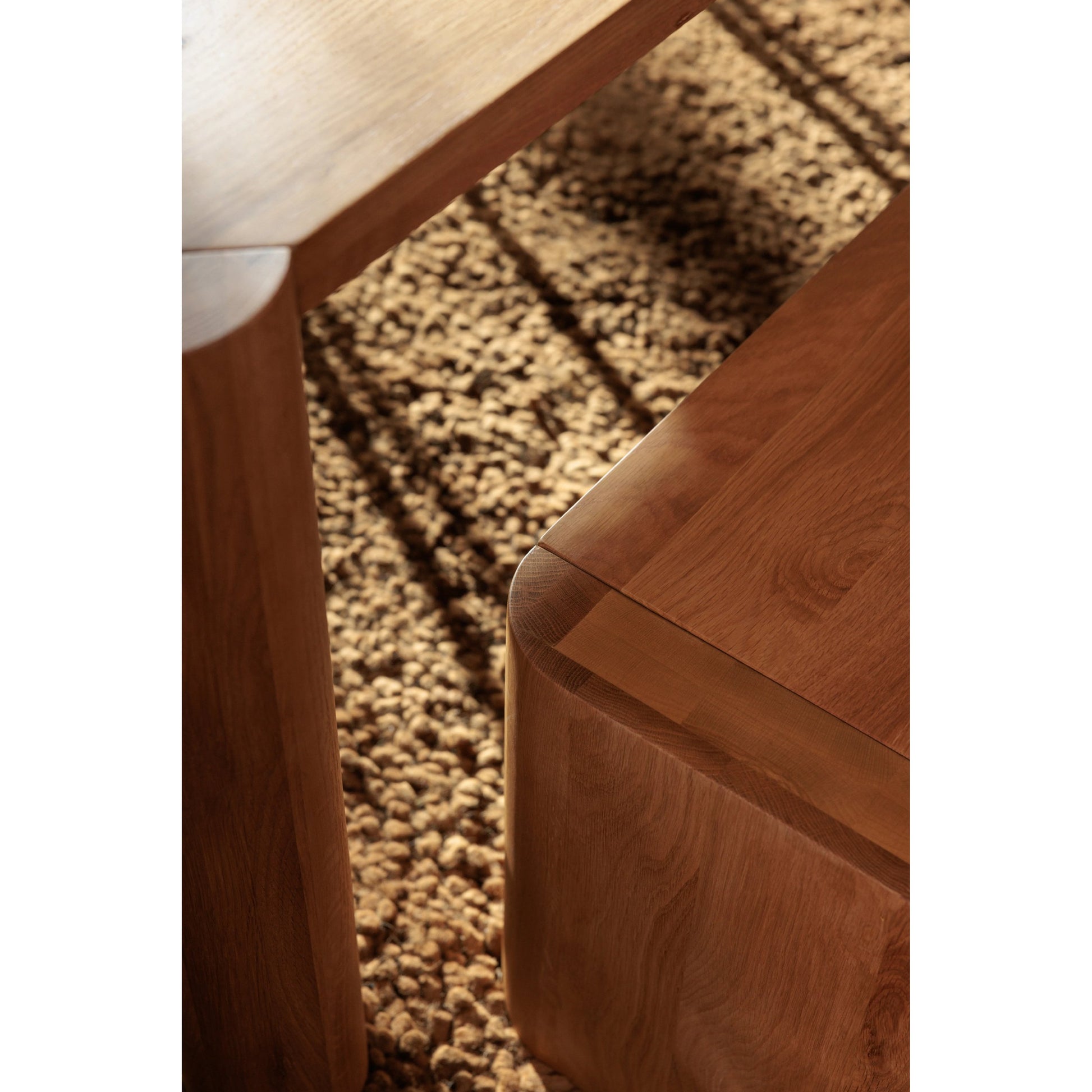 Post Dining Bench by Moe's Home Collection. Made from solid oak in a modern style.