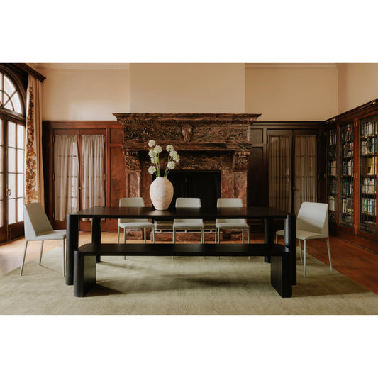 Post Dining Bench by Moe's Home Collection. Made from solid oak in a modern style.
