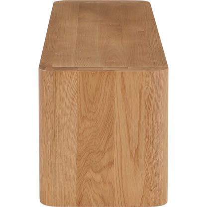 Post Dining Bench by Moe's Home Collection. Made from solid oak in a modern style.