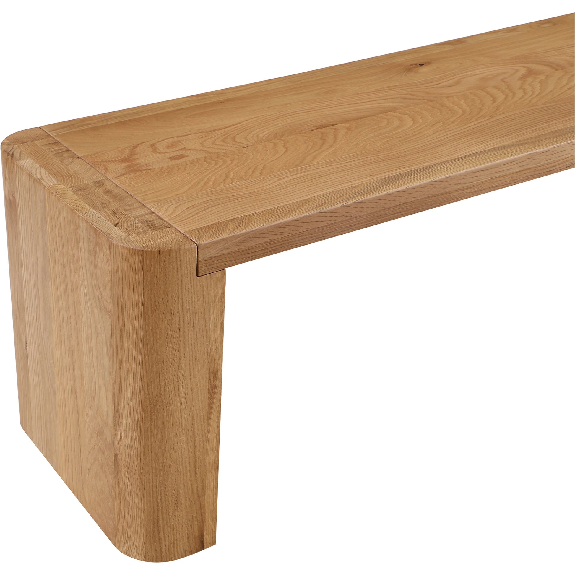 Post Dining Bench by Moe's Home Collection. Made from solid oak in a modern style.