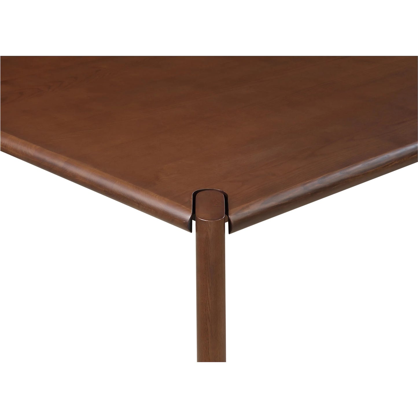 017 SI-2253667 | Closeup | Daifuku Dining Table by Moe's Home Collection in walnut. Made from solid white ash in a traditional style.