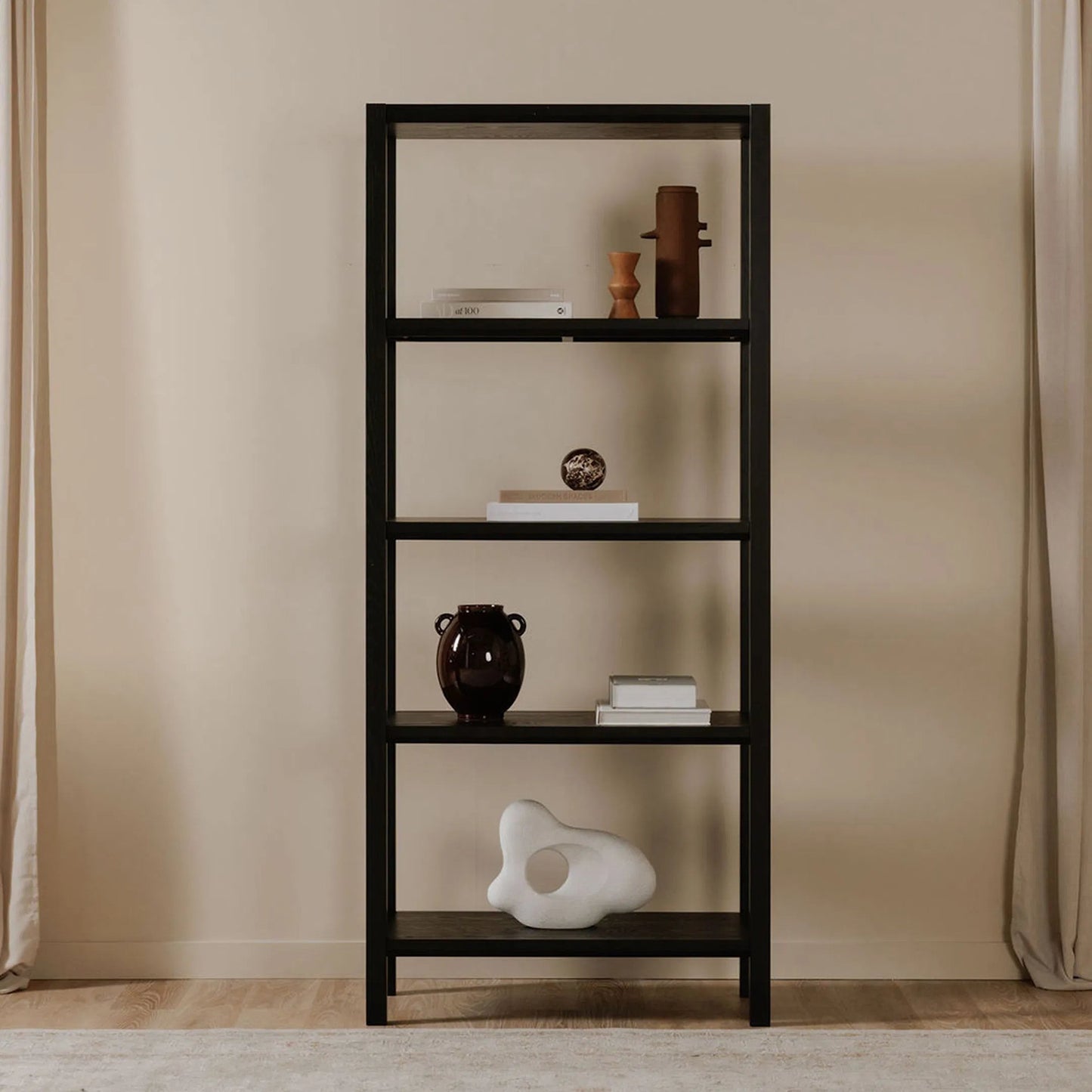 003 SI-2368223 | Lifestyle | Nolan Bookcase by Moe's Home Collection. Made from unique in a transitional style.