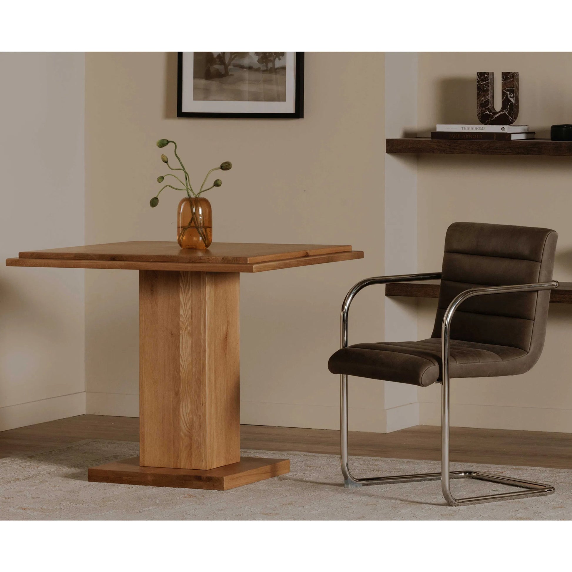 May Cafe Table by Moe's Home Collection. Made from unique in a transitional style.