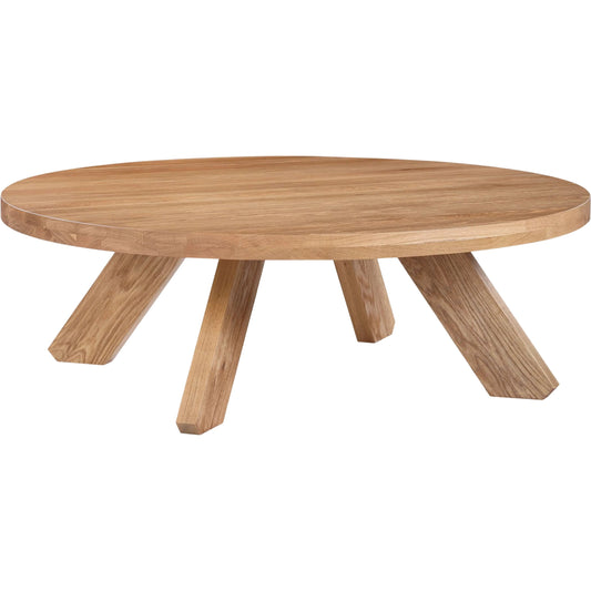 Alden Coffee Table by Moe's Home Collection in natural. Made from solid oak in a unique style.