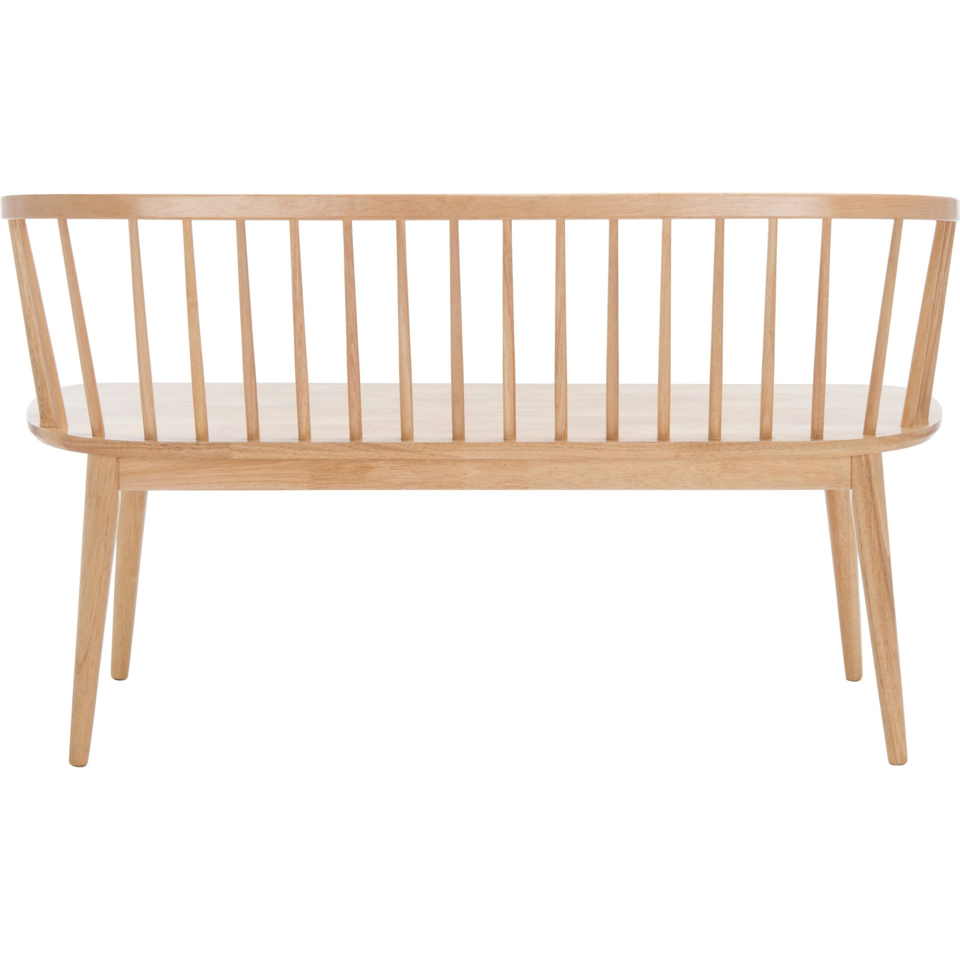 Ingham Spindle Bench by HedgeApple Essentials. Made from rubber wood, iron in a modern style.