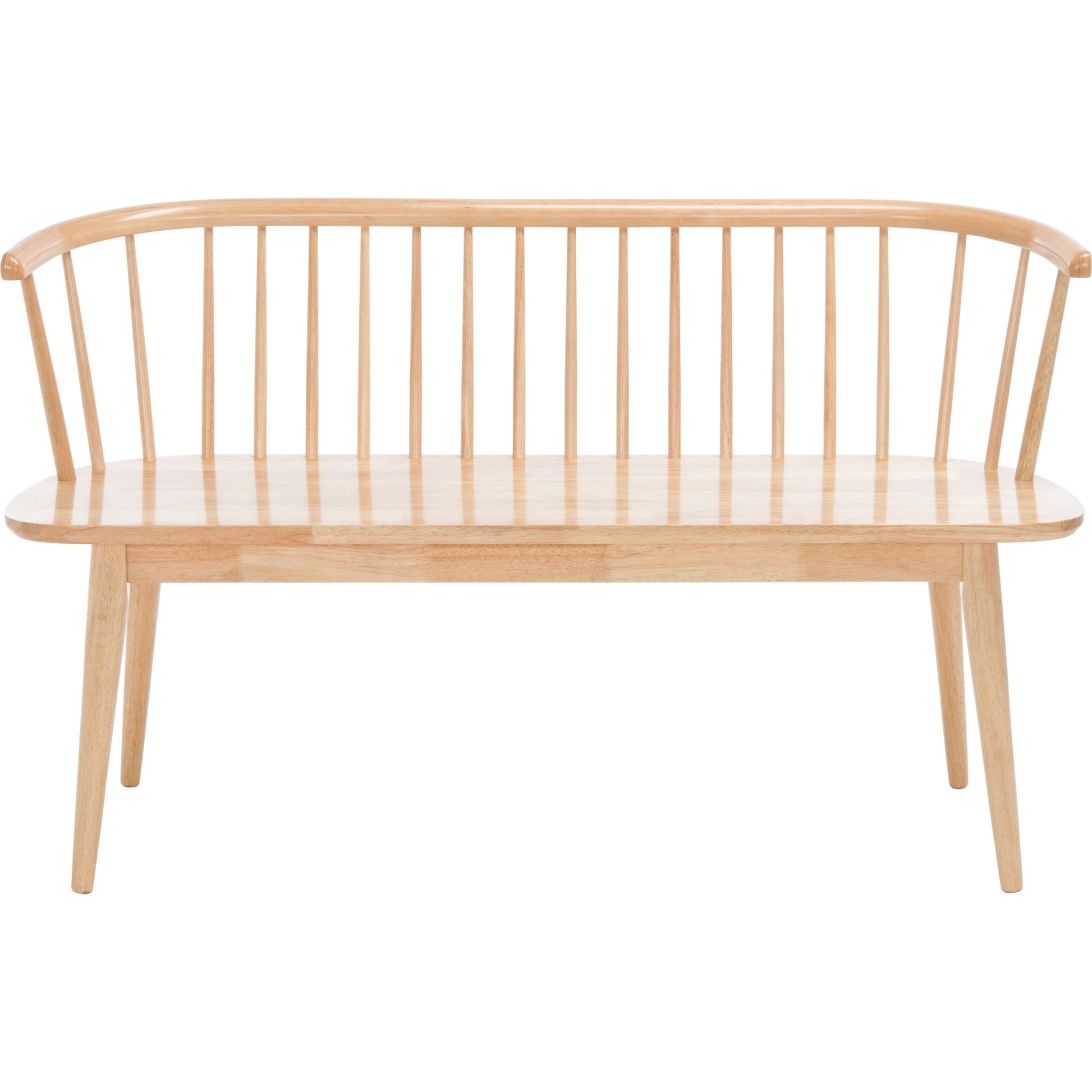 Ingham Spindle Bench by HedgeApple Essentials. Made from rubber wood, iron in a modern style.