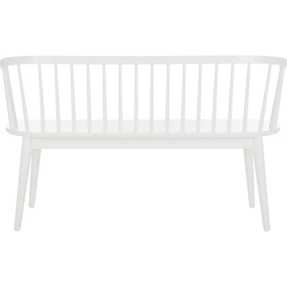 Ingham Spindle Bench by HedgeApple Essentials. Made from rubber wood, iron in a modern style.