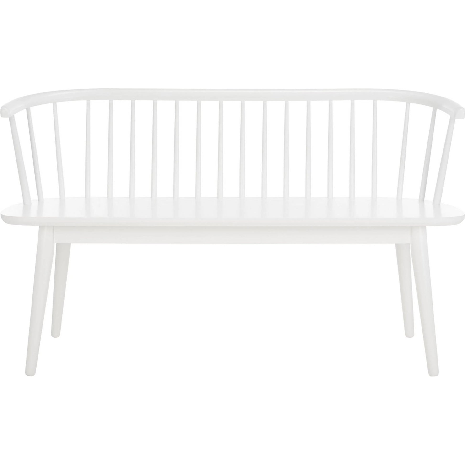 Ingham Spindle Bench by HedgeApple Essentials. Made from rubber wood, iron in a modern style.